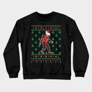 Bigfoot Ugly Christmas Crewneck Sweatshirt